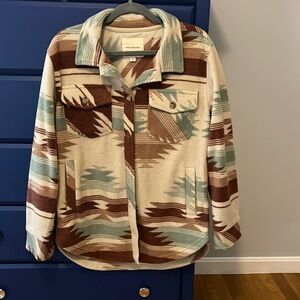 Thread & Supply fleece shaket, size small